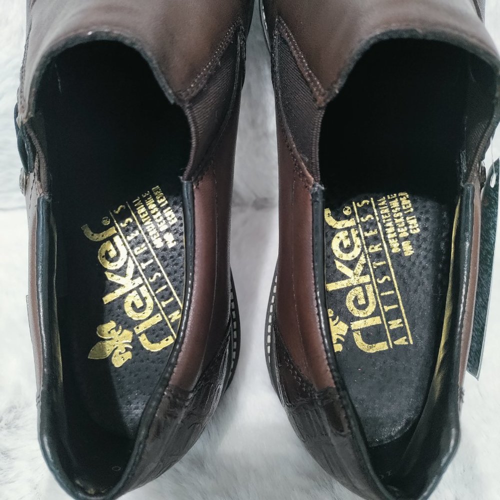 Rieker Women's Casual Walking Shoes Brown Size 37 EU - Picture 8 of 9